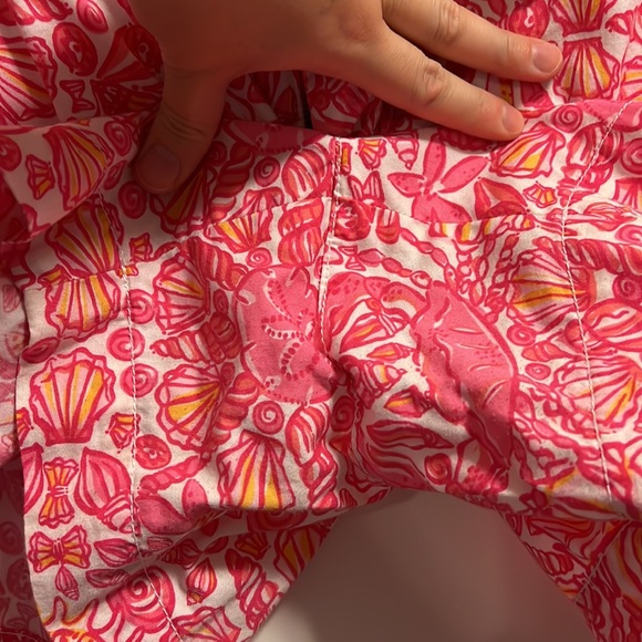 Women’s floral beachy callahan shorts chum bucket shell sand dollar - Picture 2 of 4